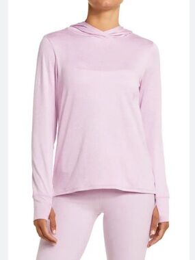 Zella Medium Pink Lightweight Hoodie Long Sleeve Athleisure Pullover